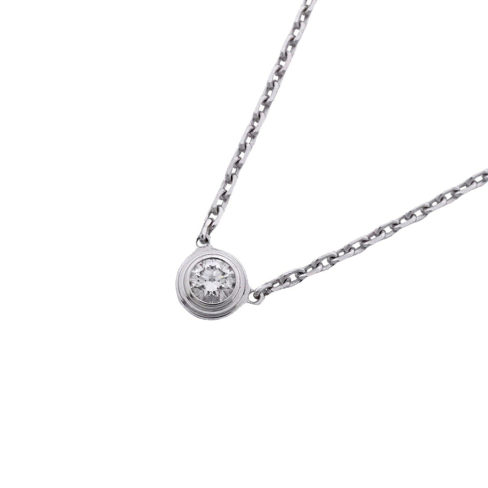 Cartier Damour XS Necklace, 1PD, 18KWG White Gold, Diamond, Ladies', OP027913